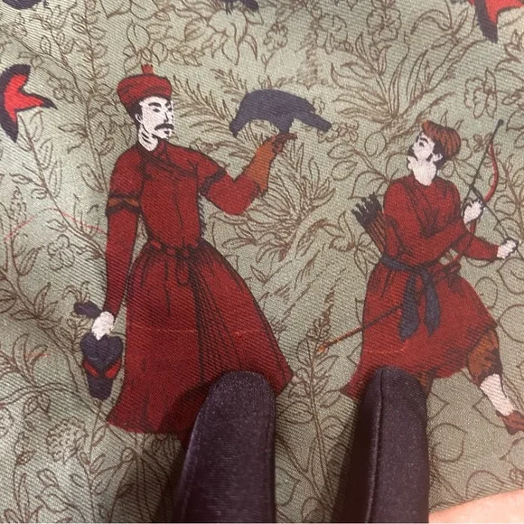 Vintage midi skirt Womens size 6 cottagecore folkcore peasant boho artsy green - Picture 10 of 16